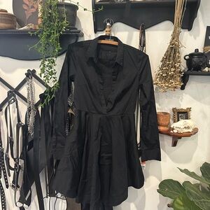 Express Black Long Sleeve Dress